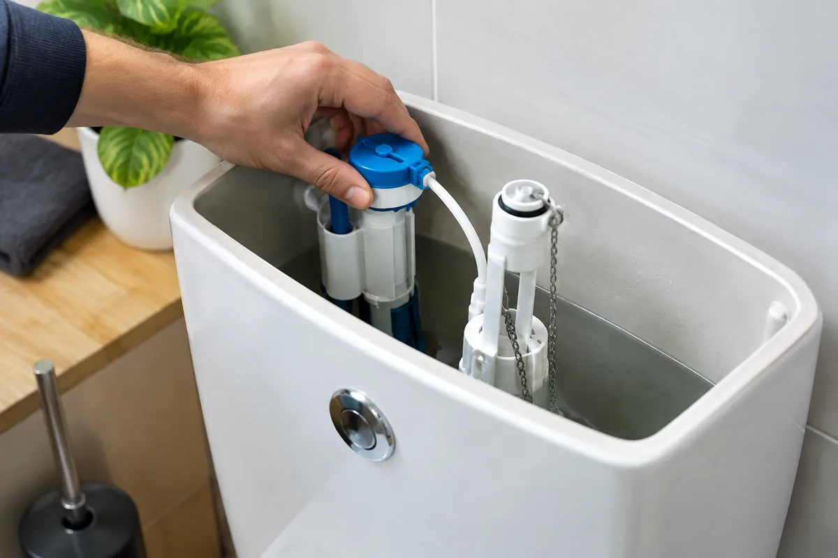 Comment réparer une chasse d’eau qui coule sans remplacer tout le mécanisme