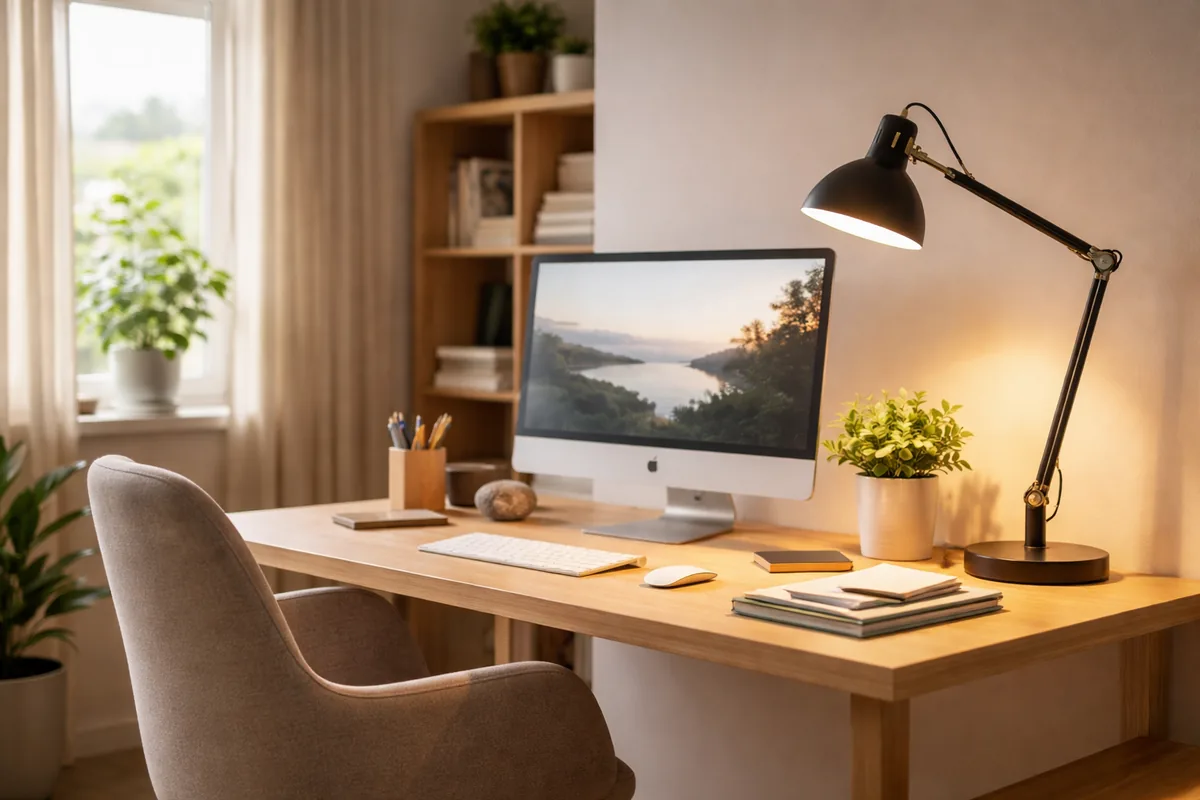 Comment choisir le bon éclairage pour un bureau à domicile