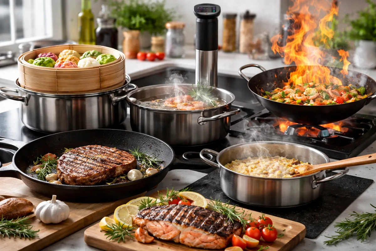Explorer l'univers des techniques de cuisson en cuisine